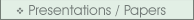 Presentations / Papers